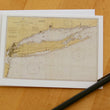 Load image into Gallery viewer, Long Island Island Map Notecards (1934) 4.25"x5.5"