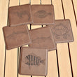 Load image into Gallery viewer, Lowcountry Inshore Slam Coaster Set - Dark Brown