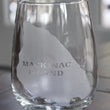 Load image into Gallery viewer, Mackinac Island Map Engraved Glasses