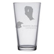 Load image into Gallery viewer, Manitou Islands Map Engraved Glasses