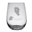 Load image into Gallery viewer, Manitou Islands Map Engraved Glasses