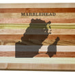 Load image into Gallery viewer, Marblehead Map Engraved Wooden Serving Board & Bar Board