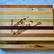 Load image into Gallery viewer, Montauk Map Engraved Wooden Serving Board & Bar Board