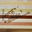 Load image into Gallery viewer, Montauk Map Engraved Wooden Serving Board & Bar Board