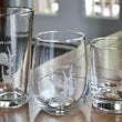 Load image into Gallery viewer, Moss Lake (NC) Map Engraved Glasses