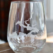 Load image into Gallery viewer, Mountain Island Lake (NC) Map Engraved Glasses