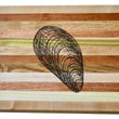 Load image into Gallery viewer, Mussel Shell Engraved Wooden Serving Board & Bar Board