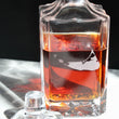Load image into Gallery viewer, Nantucket Engraved Whiskey Decanter - 26oz Square Crystal Decanter with Stopper