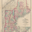 Load image into Gallery viewer, New England Map - 1879