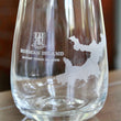 Load image into Gallery viewer, British Virgin Islands (BVI )Map Engraved Glass Set