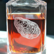 Load image into Gallery viewer, Oyster Engraved Whiskey Decanter - 26oz Square Crystal Decanter with Stopper