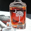 Load image into Gallery viewer, Palmetto & Moon Engraved Whiskey Decanter - 26oz Square Crystal Decanter with Stopper