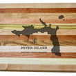 Load image into Gallery viewer, Peter Island Map Engraved Wooden Serving Board & Bar Board