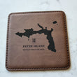 Load image into Gallery viewer, BVI Coaster Set - Dark Brown