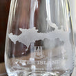 Load image into Gallery viewer, British Virgin Islands (BVI )Map Engraved Glass Set