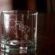 Load image into Gallery viewer, St. John Map Engraved Glasses - Line Design