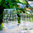 Load image into Gallery viewer, Custom GPS Coordinates Engraved Glasses