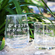 Load image into Gallery viewer, Savannah GPS Coordinate Engraved Glasses