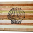 Load image into Gallery viewer, Scallop Shell Engraved Wooden Serving Board & Bar Board
