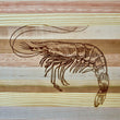 Load image into Gallery viewer, Shrimp Engraved Wooden Serving Board & Bar Board