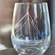 Load image into Gallery viewer, Skipjack Sailboat Engraved Glass