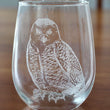 Load image into Gallery viewer, Snowy Owl Laser Engraved Glasses