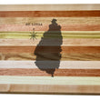 Load image into Gallery viewer, St Lucia Map Engraved Wooden Serving Board & Bar Board