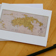 Load image into Gallery viewer, St. John Map (USVI) Notecards (1948) 4.25"x5.5"