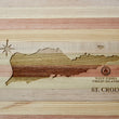 Load image into Gallery viewer, St Croix Map Engraved Wooden Serving Board & Bar Board