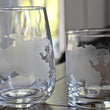 Load image into Gallery viewer, St. John Map Engraved Glasses - Silhouette Design