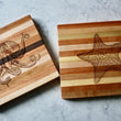 Load image into Gallery viewer, Starfish Engraved Wooden Serving Board & Bar Board