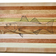 Load image into Gallery viewer, Striped Bass Engraved Wooden Serving Board & Bar Board