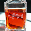 Load image into Gallery viewer, Striped Bass Engraved Whiskey Decanter - 26oz Square Crystal Decanter with Stopper