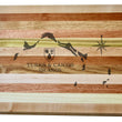 Load image into Gallery viewer, Turks and Caicos Map Engraved Wooden Serving Board & Bar Board