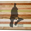 Load image into Gallery viewer, Vachon Island Map Engraved Wooden Serving Board & Bar Board