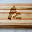 Load image into Gallery viewer, Vashon Island Map Engraved Wooden Serving Board & Bar Board