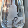 Load image into Gallery viewer, Vashon Island Map Engraved Glasses