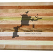 Load image into Gallery viewer, Virgin Gorda Map Engraved Wooden Serving Board & Bar Board
