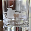 Load image into Gallery viewer, Virgin Gorda BVI Map Engraved Glasses