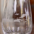Load image into Gallery viewer, Virgin Islands Map Stemless Wine Engraved Glasses - set of 4