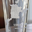 Load image into Gallery viewer, Virgin Gorda BVI Map Engraved Glasses