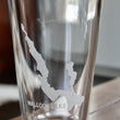 Load image into Gallery viewer, Walloon Lake (MI) Map Engraved Glasses