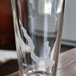 Load image into Gallery viewer, Walloon Lake (MI) Map Engraved Glasses