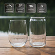 Load image into Gallery viewer, two empty wine glasses placed side by side on a wooden surface, with a blurred background.
