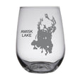 Load image into Gallery viewer, Amisk Lake (Canada) Map Engraved Glasses
