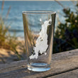Load image into Gallery viewer, Aquidneck Island Map - Newport RI -  Engraved Glasses
