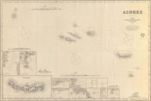 Azores Map - 1883