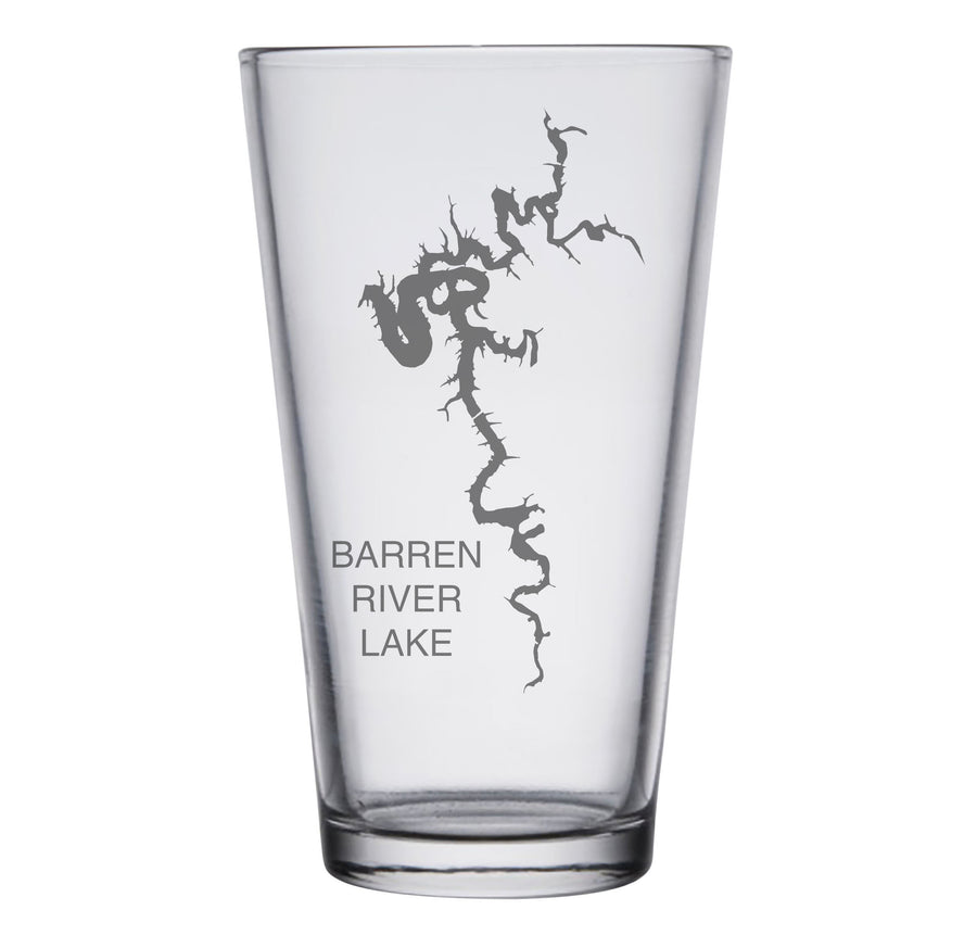 Barren River Lake (KY) Map Glasses