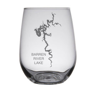 Barren River Lake (KY) Map Glasses