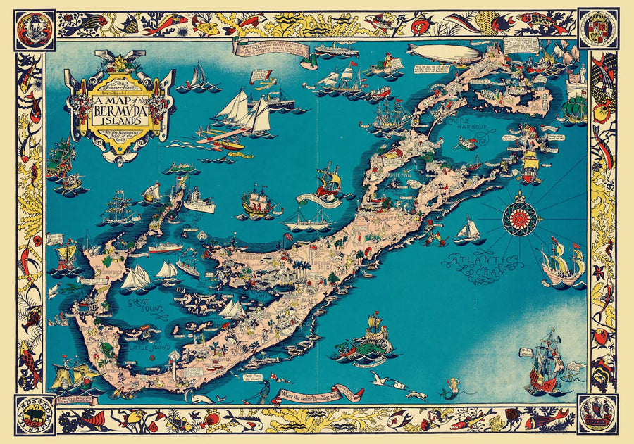 Bermuda Map - 1930